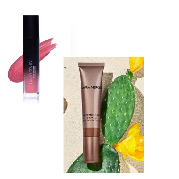 Lunar Beauty Moon Prism Liquid Blush/ROSE REINA &Laura Mercier Tinted Moisturize - Picture 1 of 12